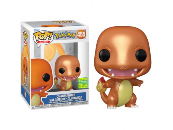 Pokémon – Charmander Metallic SDCC 2022 Summer Convention Exclusive Pop! Vinyl Figure #455